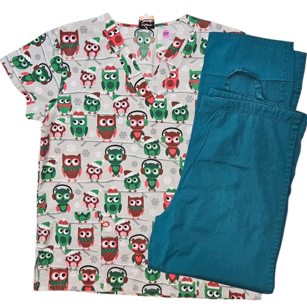 Owls Scrub Set